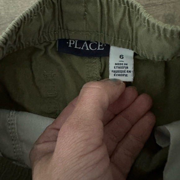 Place Boys Green Pull On Jogger Shorts vguc size 6 - Picture 2 of 7